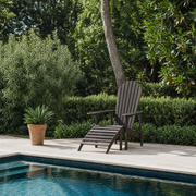 LUNA Adirondack Chair with Leg Rest